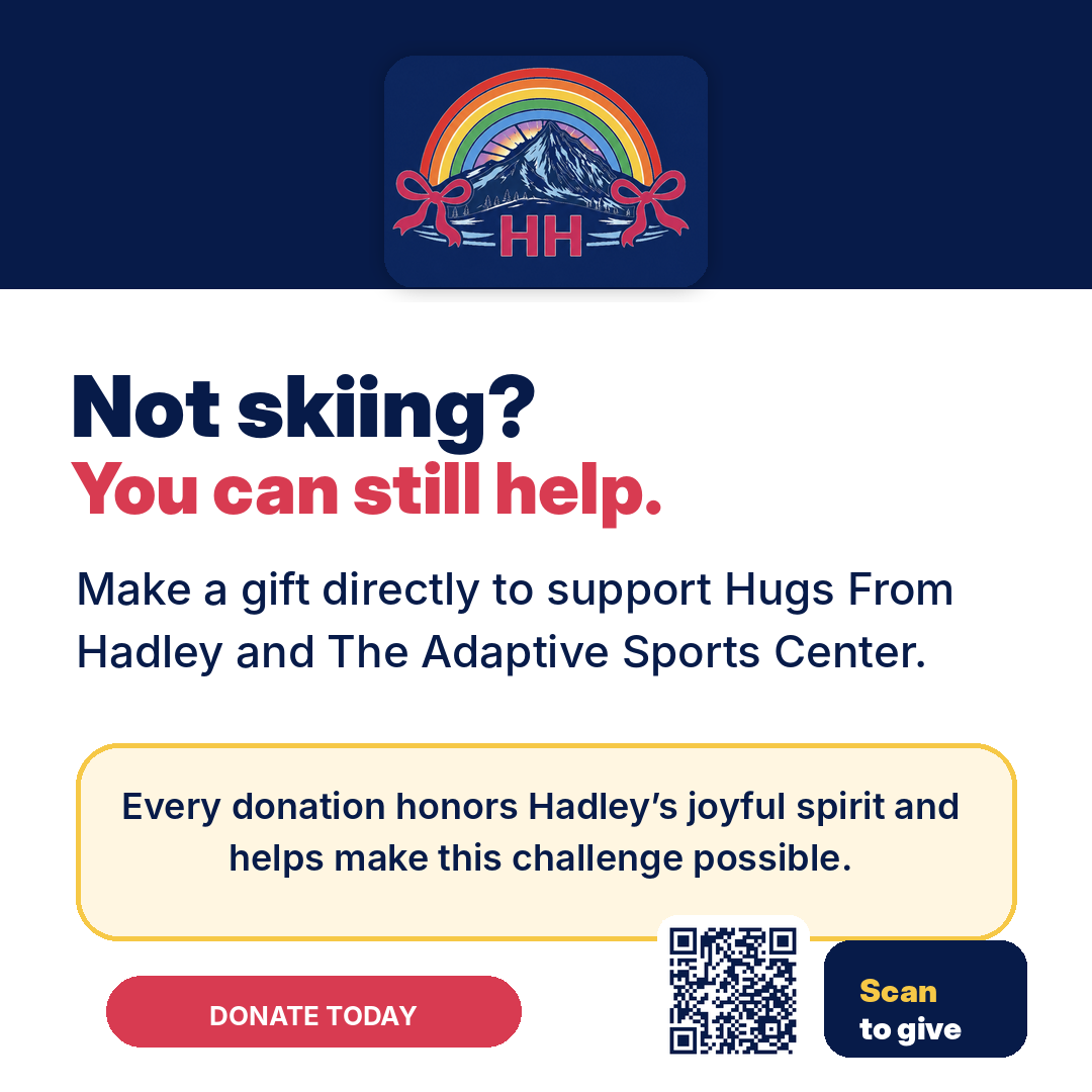 Not skiing, you can still help graphic