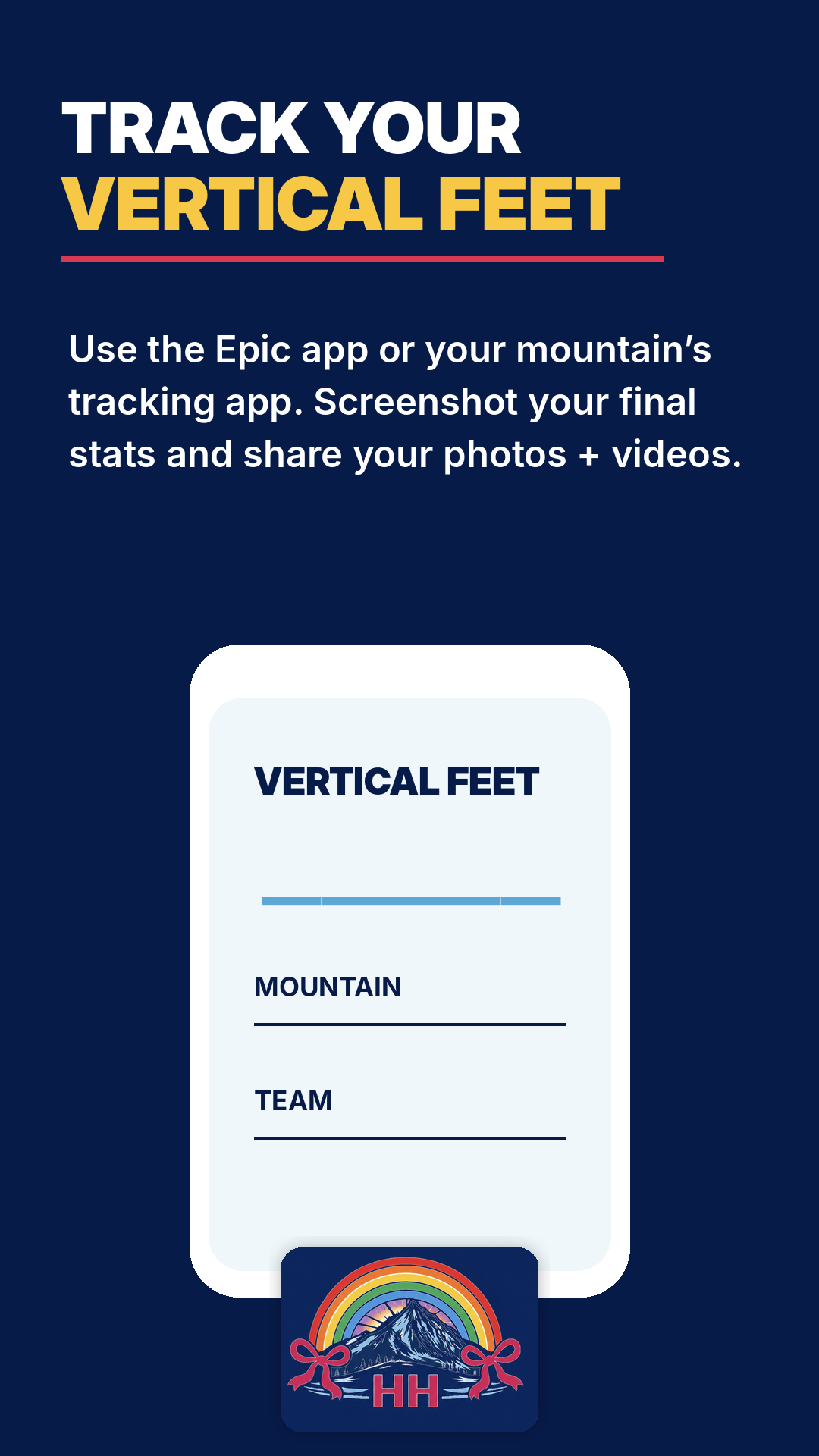 Track your vertical feet Instagram story graphic